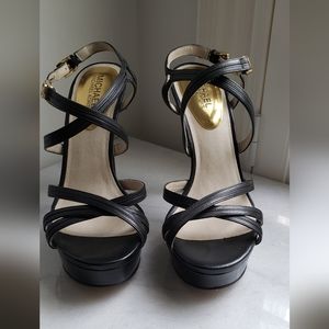 Michael Kors Black Platform Sandals